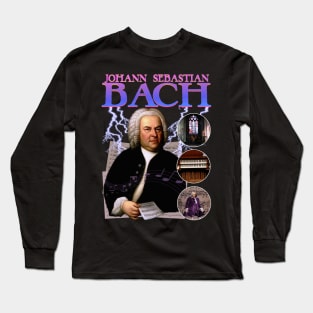 BACH RAP TEE Johann Sebastian Bach Cool Vintage Retro 90's Graphic Classical Composer Band T-Shirt Long Sleeve T-Shirt